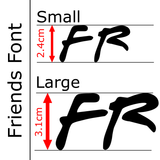 Letters and numbers fondant stamping kit - Friends Font
