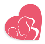Mother and baby heart cookie cutter and stamp