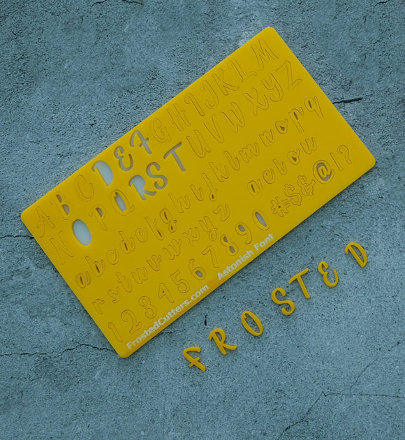 Letters and numbers fondant stamping kit - Astonish Font