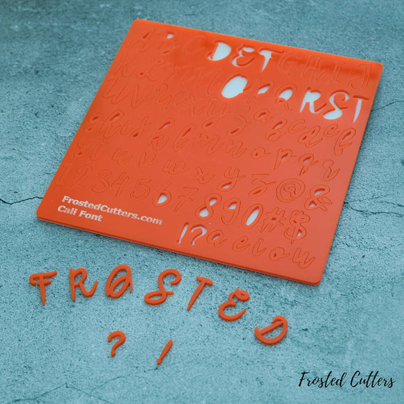 Letters and numbers stamping kit - Cali Font