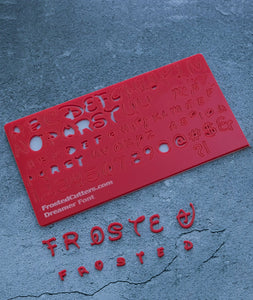 Letters and numbers fondant stamping kit - Dreamer Font