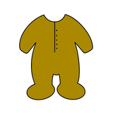 Baby bodysuit onesie cookie cutter