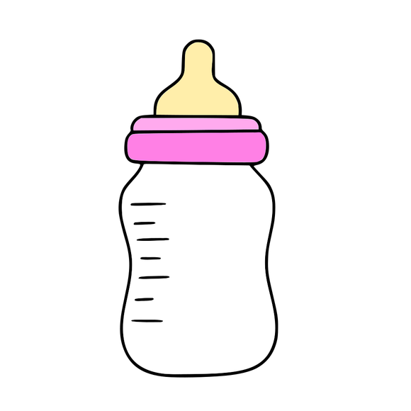 Long baby milk bottle cookie cutter