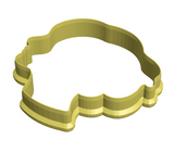 Woman face silhouette cookie cutter