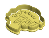 Happy Women's Day cookie cutter and stamp