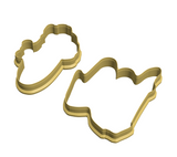 Floral M and O cutters for MOM (set of 2 cutters)