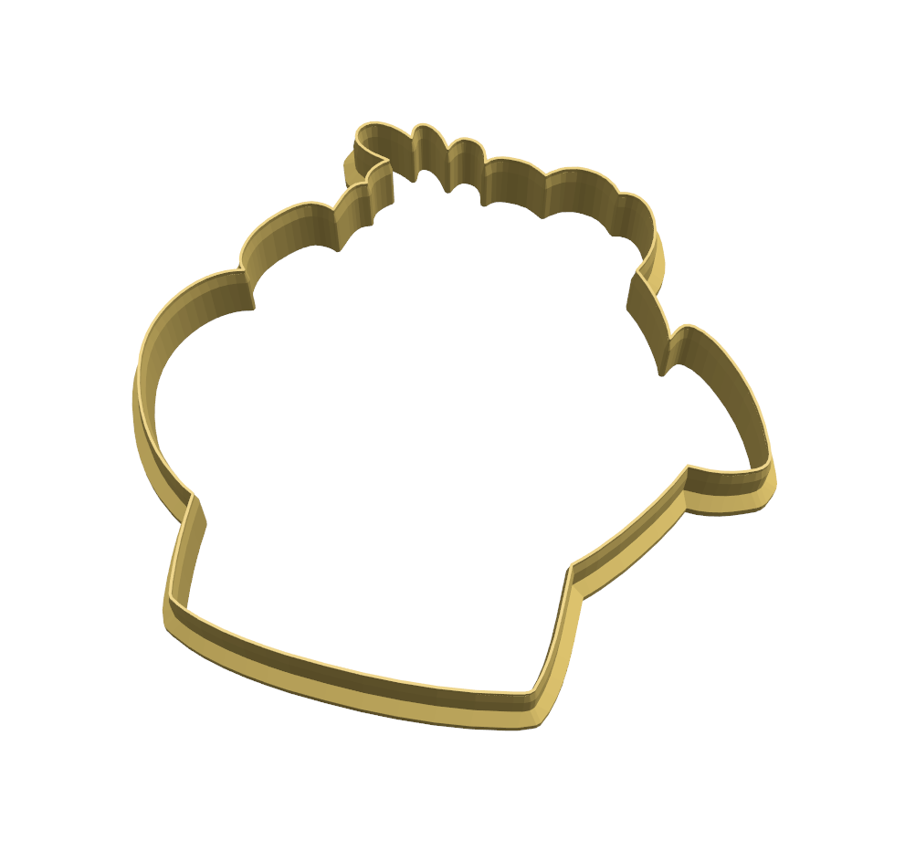 Floral watering can cookie cutter Frosted Cutters