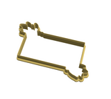 Elegant floral frame plaques cookie cutter