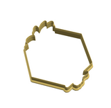 Elegant floral frame plaques cookie cutter