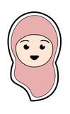 Woman with hijab cookie cutter and stamp