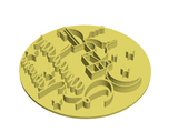 Ramadan kareem with mosque cookie cutter and stamp