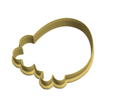 Easter egg with flowers cookie cutter