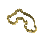 Rainbow with flowers cookie cutter