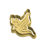 Eid Mubarak Modern calligraphy Cookie Cutter and STAMP