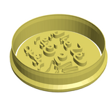Bakkar and Rasheeda cookie cutter and stamp ( set of 3 )