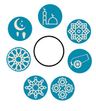 Ramadan islamic cookie cutter and stamp (set of 7 stamps )