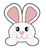 Bunny face cookie cutter and stamp