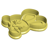 Bunny face cookie cutter and stamp