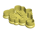 Baby boy calligraghy  cookie cutter and stamp