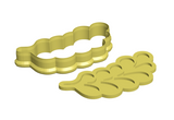 Leaf flourish 1 cookie cutter with debosser