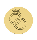 Double wedding/engagement ring stamp