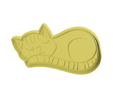 Cat cookie cutter with stamp