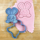 Bunny face cookie cutter and stamp