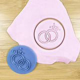 Double wedding/engagement ring stamp
