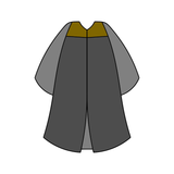 Graduation gown cookie cutter and stamp