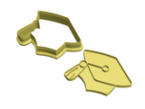 Graduation cap cookie cutter and stamp