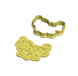 Save the date calligraphy cookie cutter with debosser