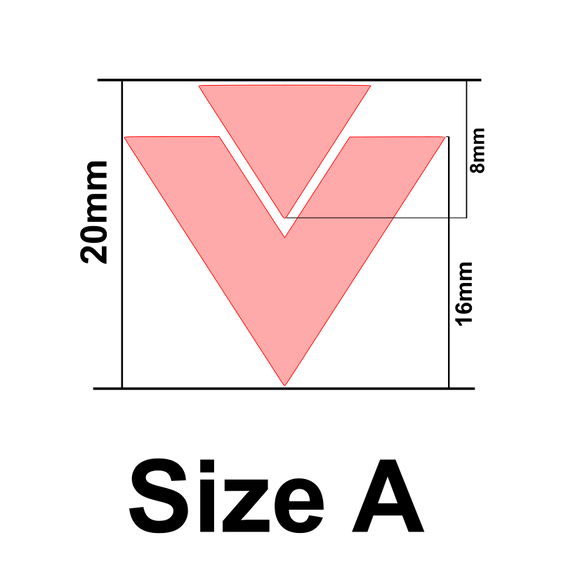 UForm v and triangle shape clay cutter (UF0026)