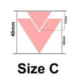 UForm v and triangle shape clay cutter (UF0026)