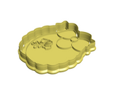 baby apron cookie cutter and stamp