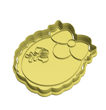 baby apron cookie cutter and stamp