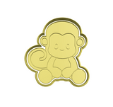 Monkey cookie cutter and stamp