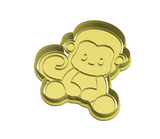 Monkey cookie cutter and stamp