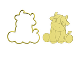Cow cookie cutter and stamp