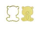 Bear cookie cutter and stamp