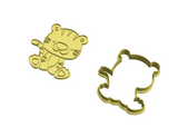 Tiger cookie cutter and stamp