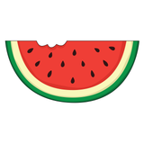 Bitten watermelon slice Cookie Cutter and STAMP