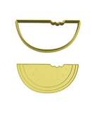 Bitten watermelon slice Cookie Cutter and STAMP