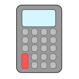 Calculator cookie cutter and stamp
