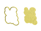 Back to school calligraphy Cookie Cutter and STAMP