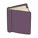 Book cookie cutter with stamp