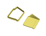 Book cookie cutter with stamp