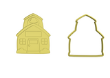 School house cookie cutter and stamp
