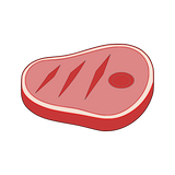 Meat slice Cookie Cutter and STAMP