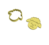 Sheep Head Cookie Cutter with stamp