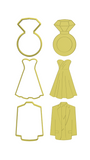 Wedding elements  set cookie cutters (set of 3 )